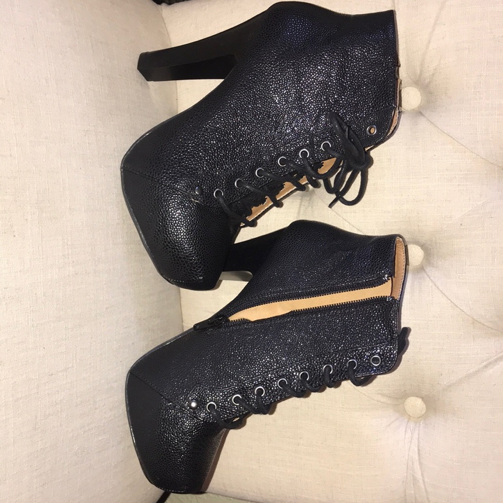 Black charlotte heels